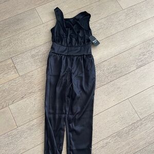 Ookie and lala Saks 5th ave satin jumpsuit NWT xs